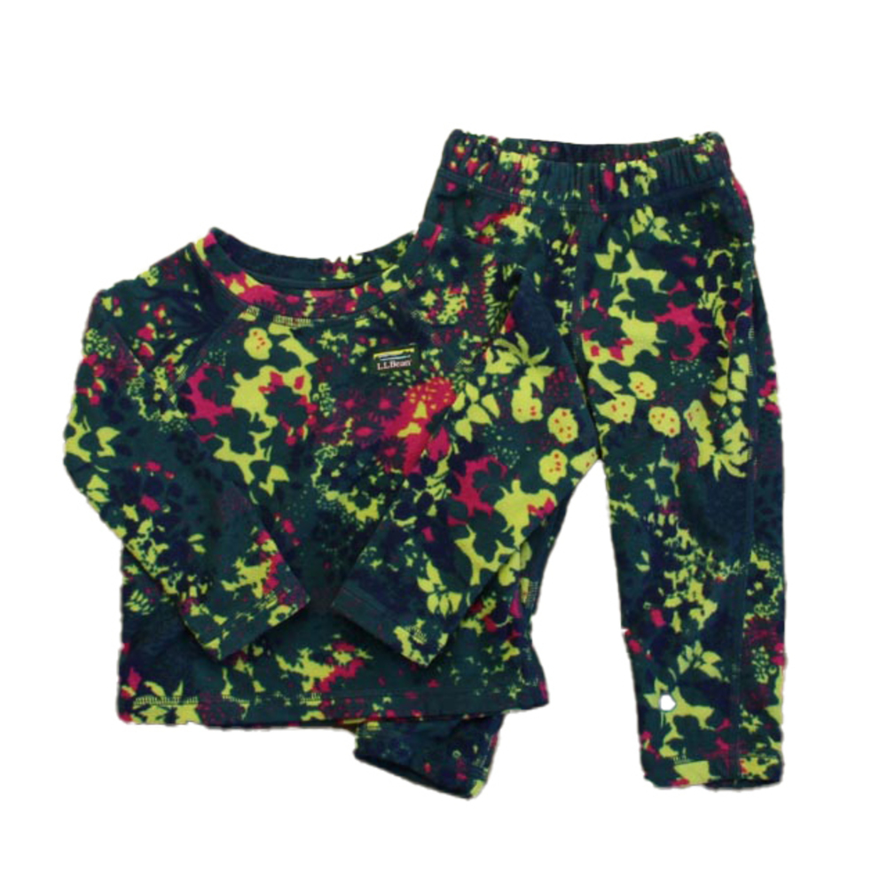 L.L. Bean Unisex Green | Pink Apparel Sets size: 12-18 Months